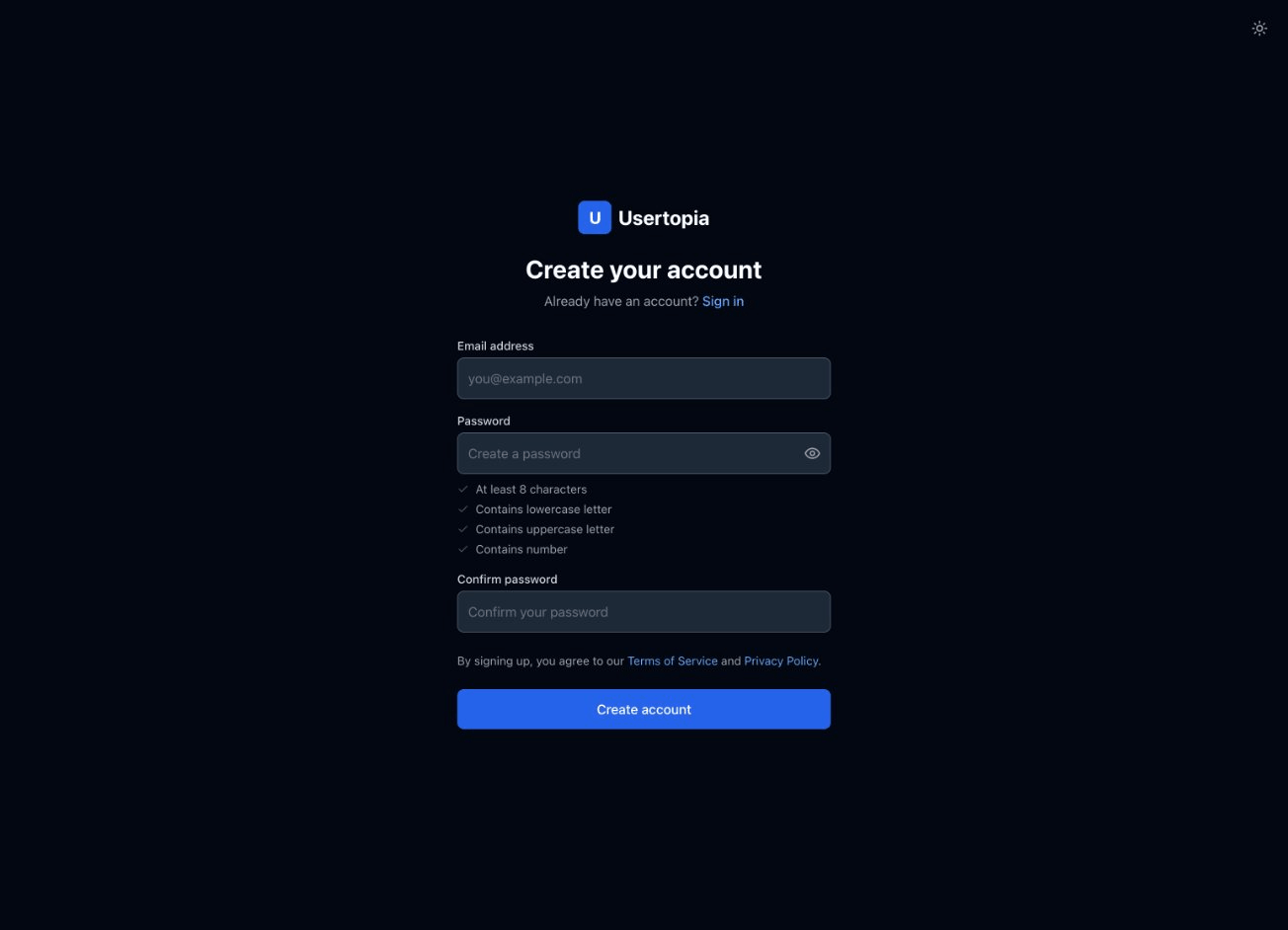 Sign Up Page